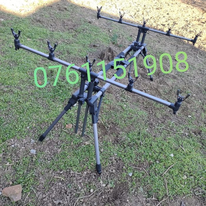 Suport -Rod pod Katiusha - Rodpod  4 sau 5 posturi pentru  4 lansete d