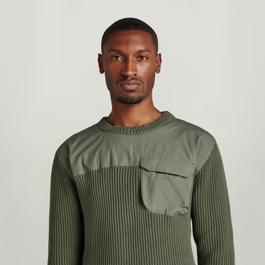 Оригинален пуловер G-Star Raw Army XXL нов мъжки суичър карго блуза