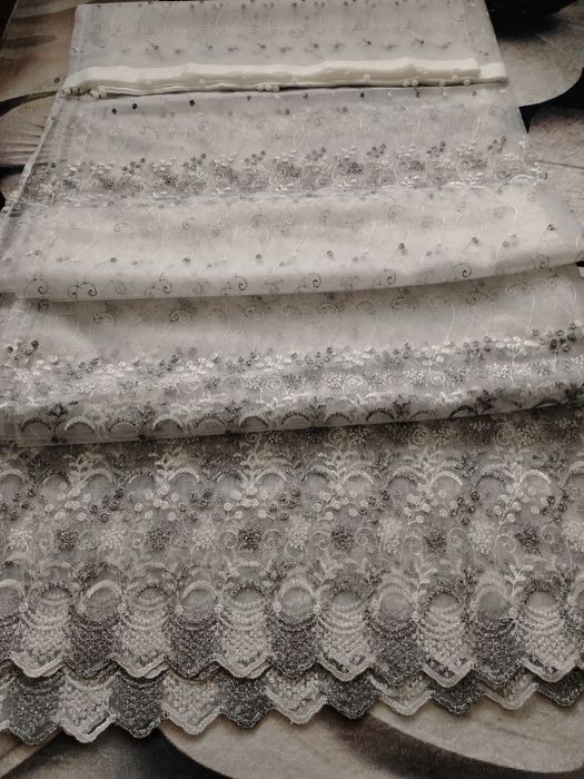 Ушити пердета готови за слагане 250 вис 300шир по 16лв бр