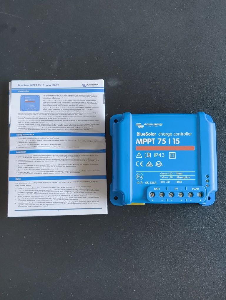 Соларен контролер Victron BlueSolar MPPT 75 | 15, 12/24v - 15A