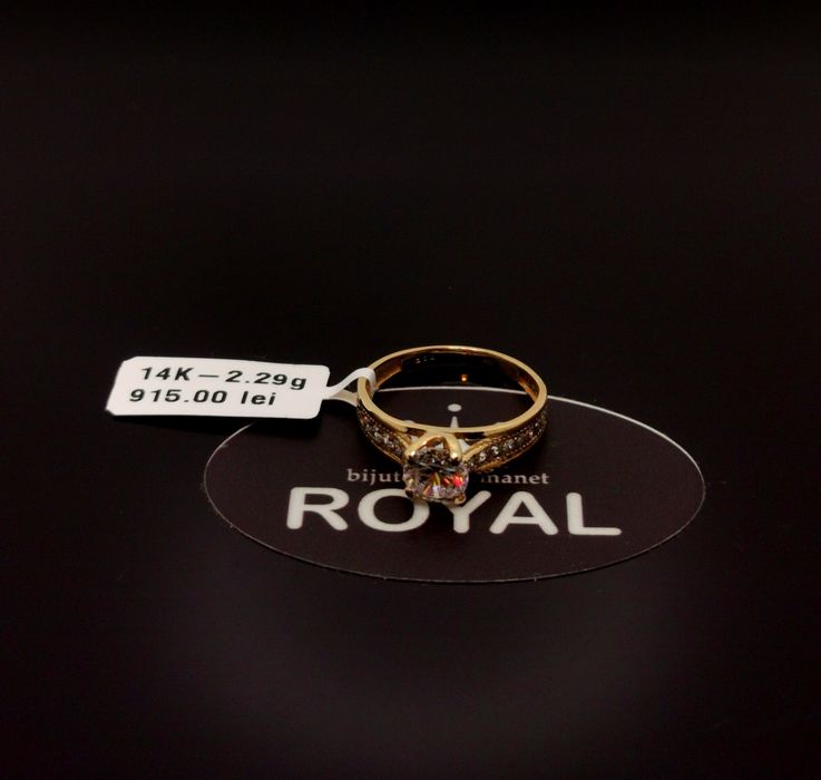 Bijuteria Royal inel din aur 14k 2.29 gr