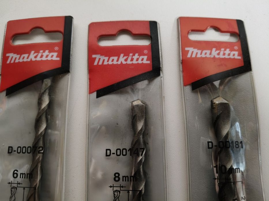 lot 3 burghiu SDS Makita- 6, 8, 10 mm -210mm lungime