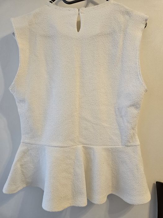 Бял топ/туника Zara с метален елемент