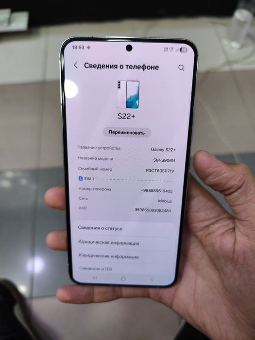 Samsung S22 PLUS holati ideal