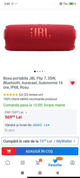 Boxa portabila JBL FLIP 7