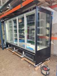 Крайстенна хладилна витрина SAMOS с отваряеми врати
