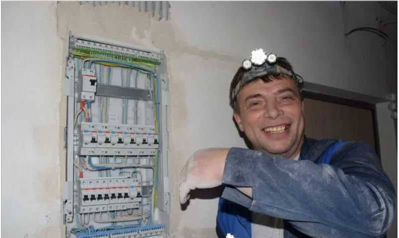 Электрик: установка люстры, подключение плиты и замена проводки!