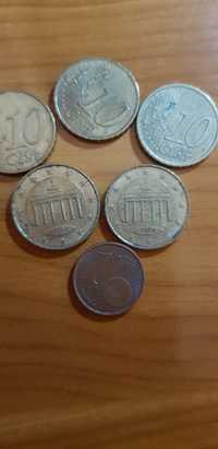 Monede vechi euro c de 10.