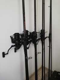 SET 4 Lansete Legend Carp 3.90 m  + 4 Mulinete SAIMINO GH 10000