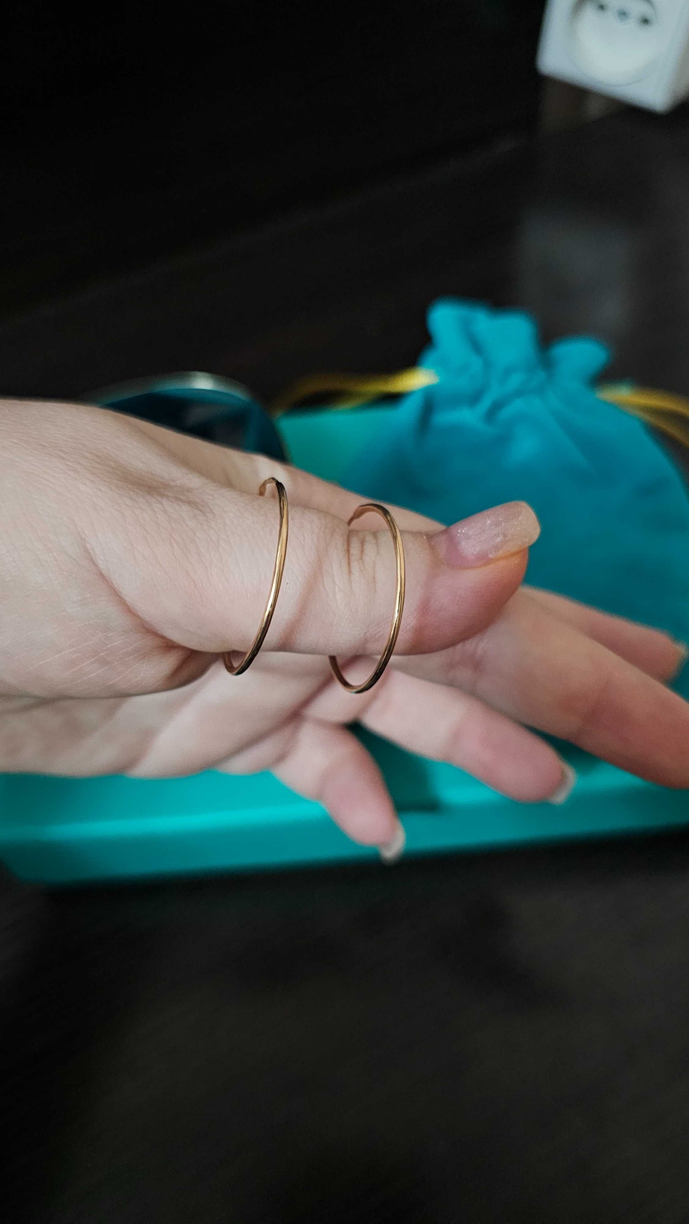 Сережки  золотые кольца