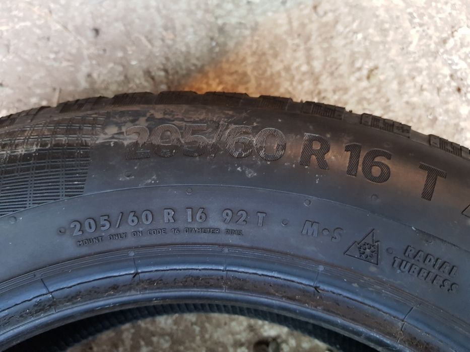 205 60 R16 Continental DOT22