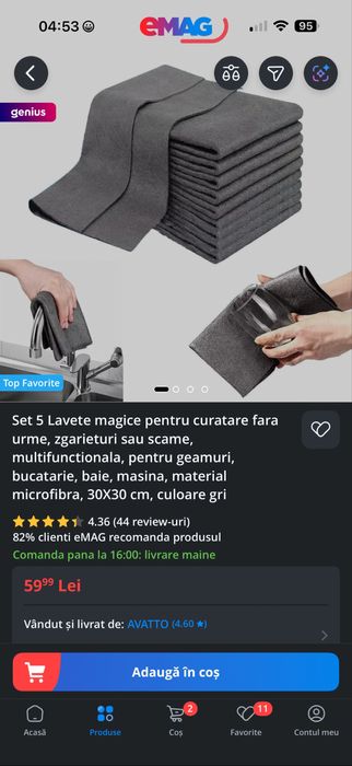Set nou de 5 lavete magice de pe emag