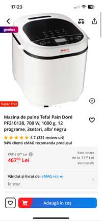 Masina de paine Pain Dore Tefal