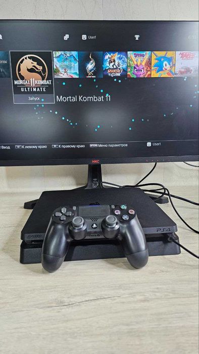 Продаётся PlayStation 4 Slim  (прошивка 11.00)  + авто-загрузчик