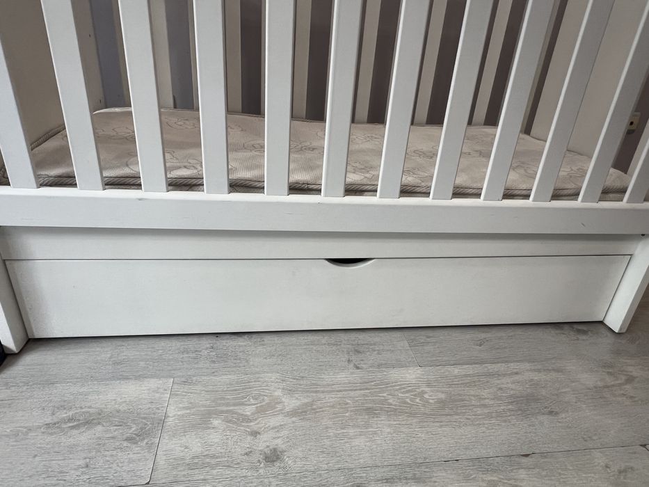 Дървена MDF кошара Dizain baby Lanza  60/120 с подвижна решетка