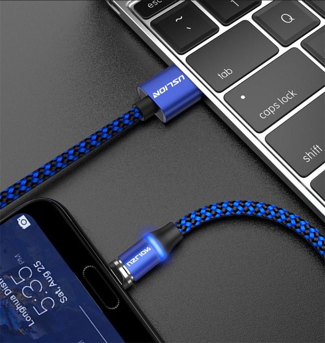 Комплект магнитни кабели за зареждане на телефон, тип Micro USB