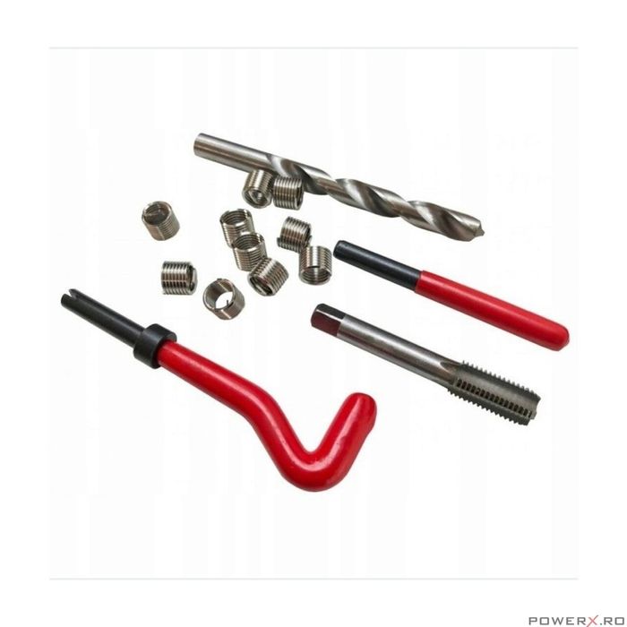 Set pentru reparat filete M6, M8, M10, 88 piese, Verke