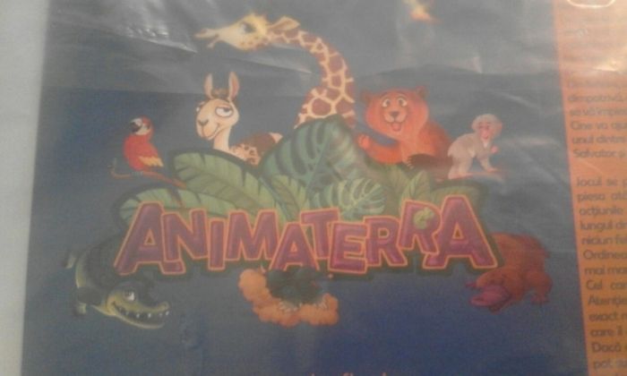 Joc Animaterra (gen Piticot) afis cu traseu, 4pioni, zar, nou, sigilat