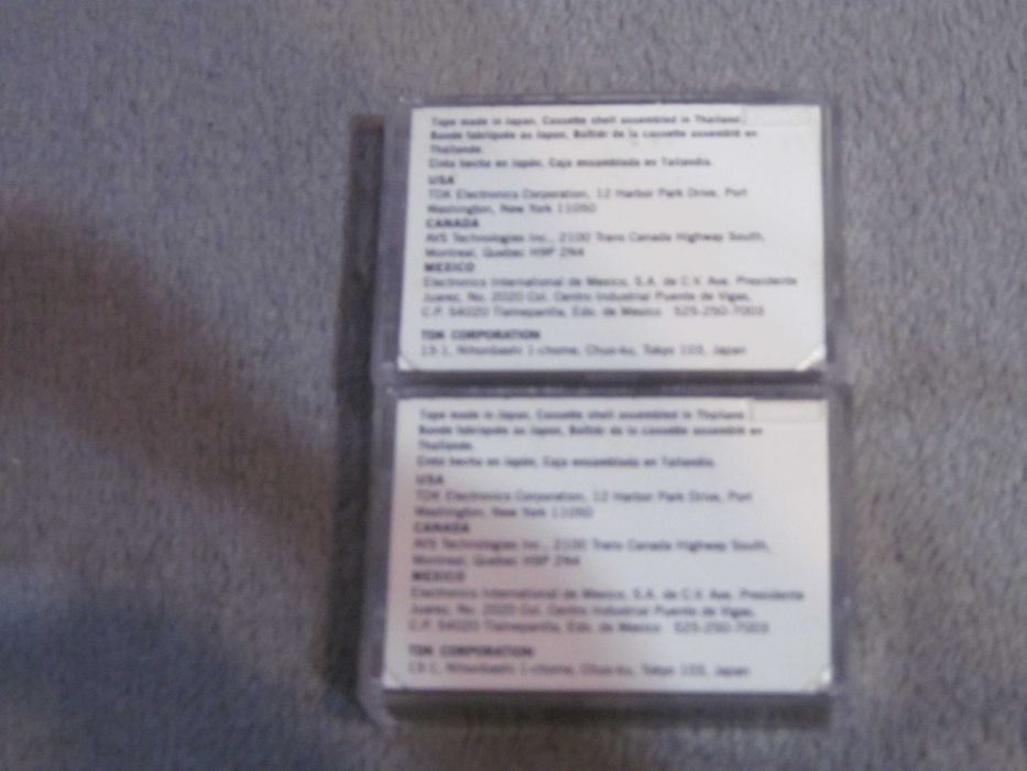microcasete TDK de 60 min lot de 2 bucati , muzica