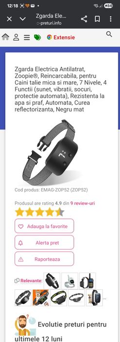 Zgarda antilatrat Zoopie