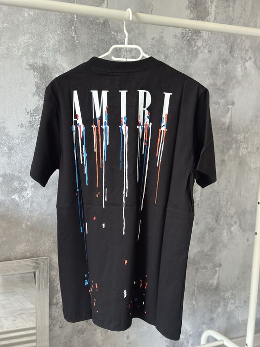 Tricou Amiri painted off white balenciaga