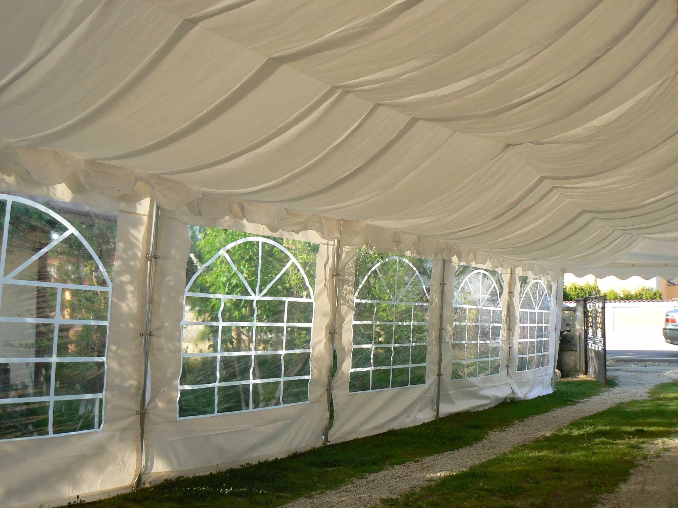 6x12 m CORT Pagoda Pavilion Evenimente ECONOMY nunta botez PVC 500