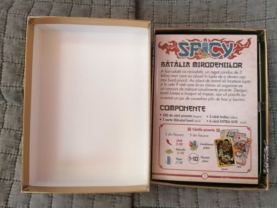 Joc de societate cu carti(cu condimente,cartile de joc- stil asiatic)