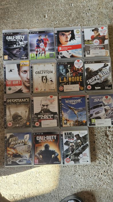 PS3 consolă, controler și jocuri