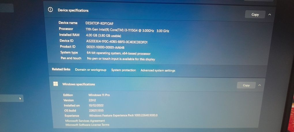 Lenovo IdeaPad3 11th gen