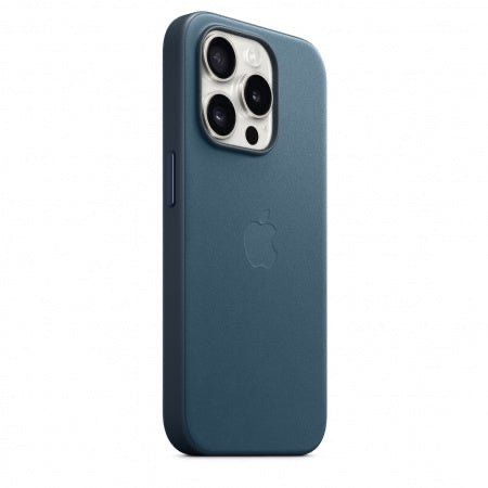 Husă Apple Originală din Piele pentru iPhone 15 Pro Pacific Blue