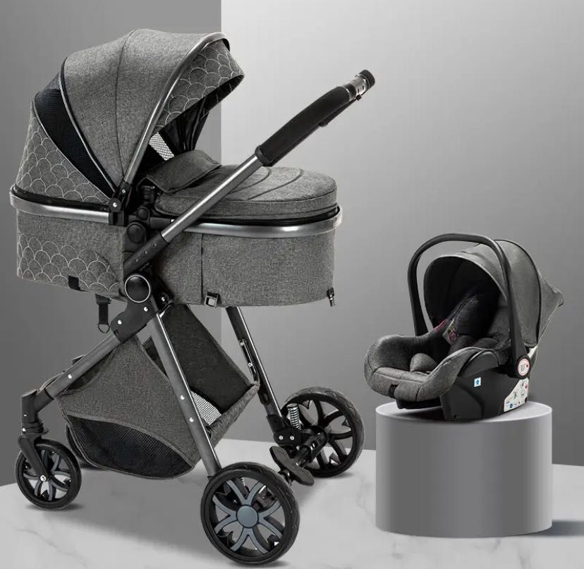 NOU Carucior bebe 3 in 1 bebelus landou copii pliabil smart + CADOU