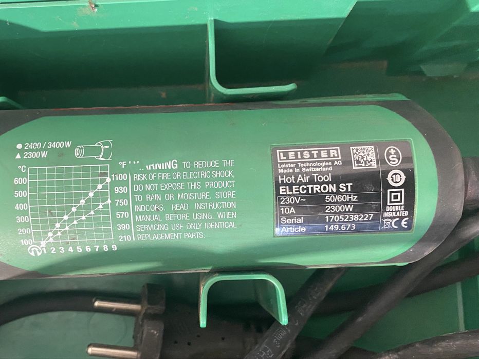 Leister Electron ST 230V, 2300W, Hot Air Tool Pistol Aer Cald