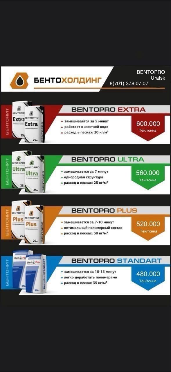 Бентонит bentopro standart для ГНБ