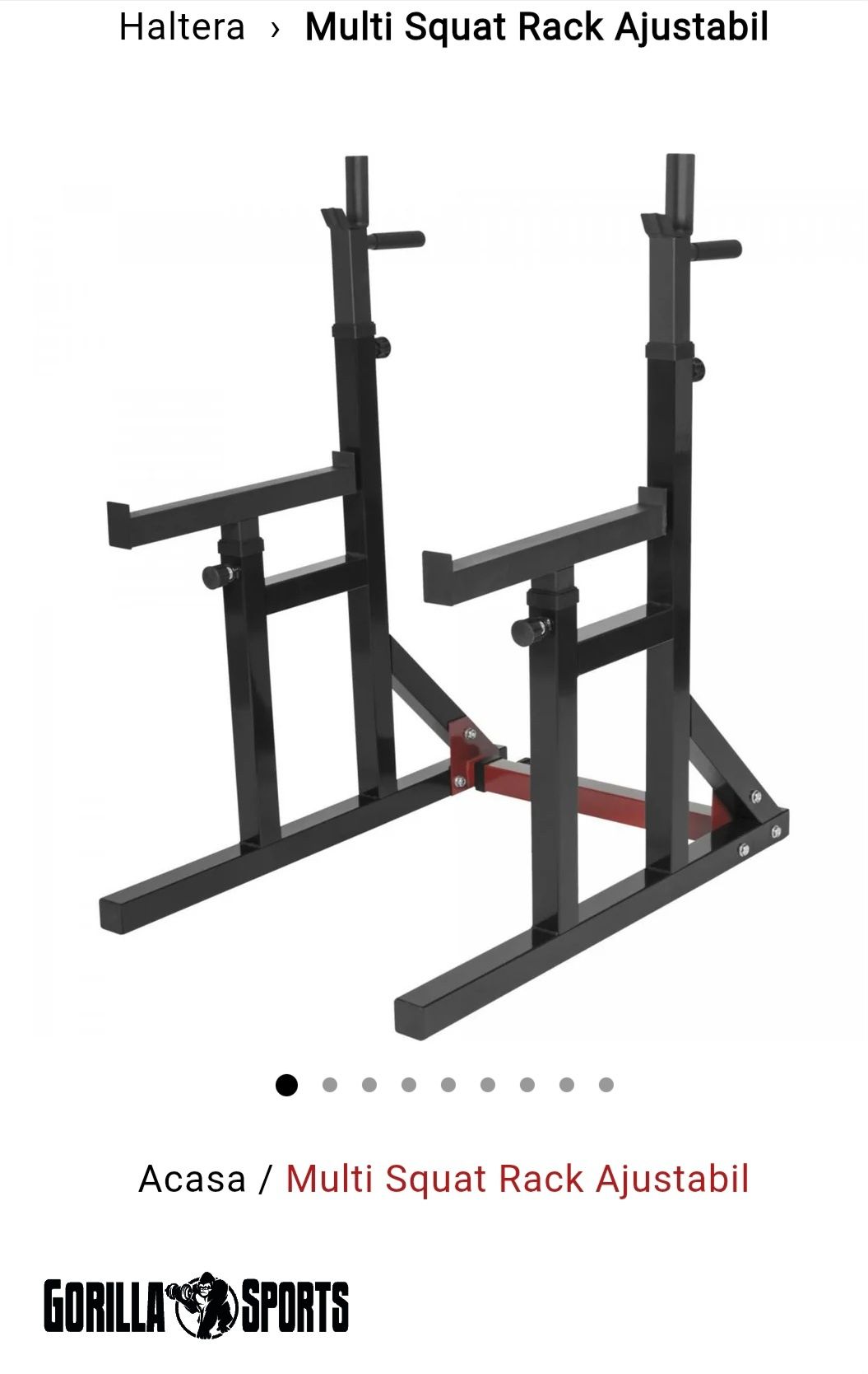 Vând rack fitness gorilla sport +suport greutăți