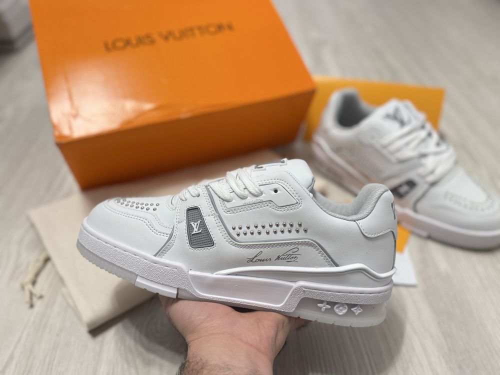 Adidasi Louis Vuitton LV Trainer White - Tenesi NOI Baieti - Unisex