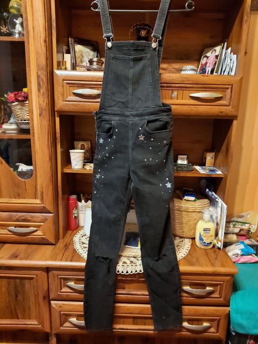 Salopeta de blugi fete H&M