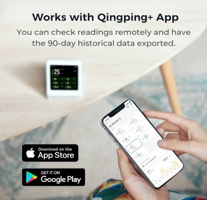 Termometru Monitor de calitate aer Qingping Air Quality Monitor Gen. 2