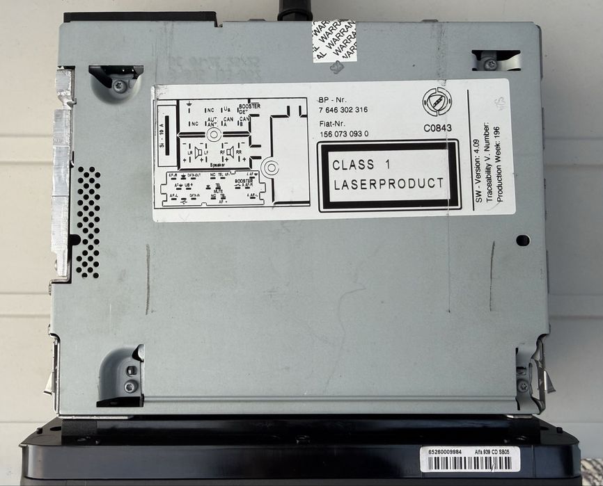 Оригинално стерео Blaupunkt за Alfa Romeo