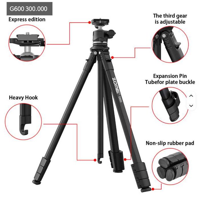 Штатив Zomei от официальных дилеров Узбекистане Качество и новаторство
