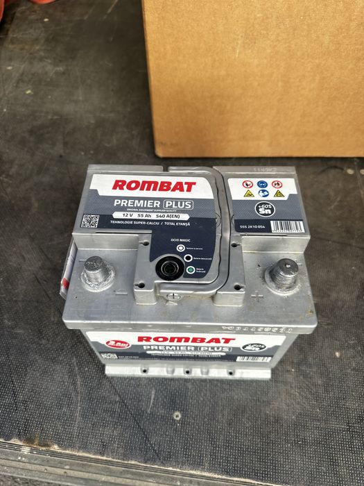 Baterie auto Rombat Premier Plus 12V 55Ah 540A – în garanție