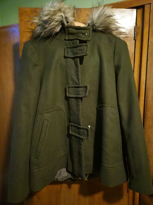 Зелено палто ZARA