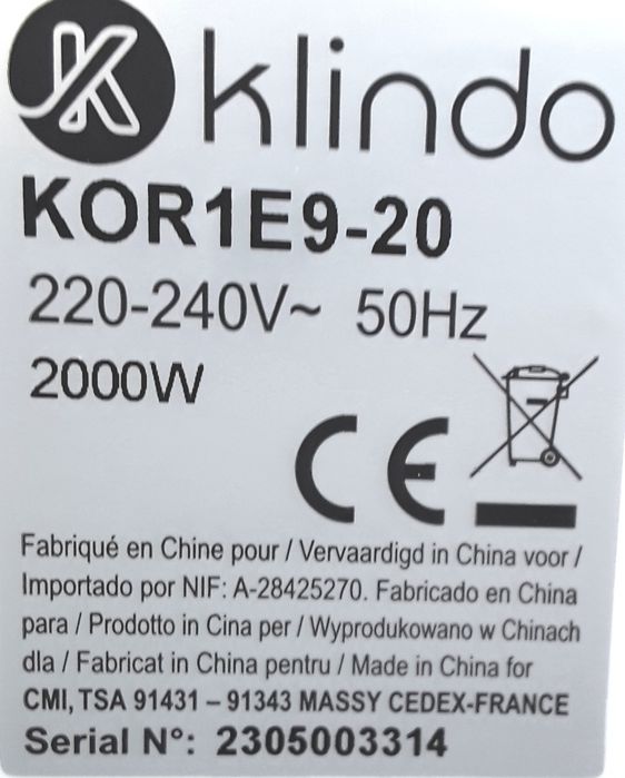 Calorifer electric cu ulei 9elementi 2000 W Temostat NOU -  195 Lei