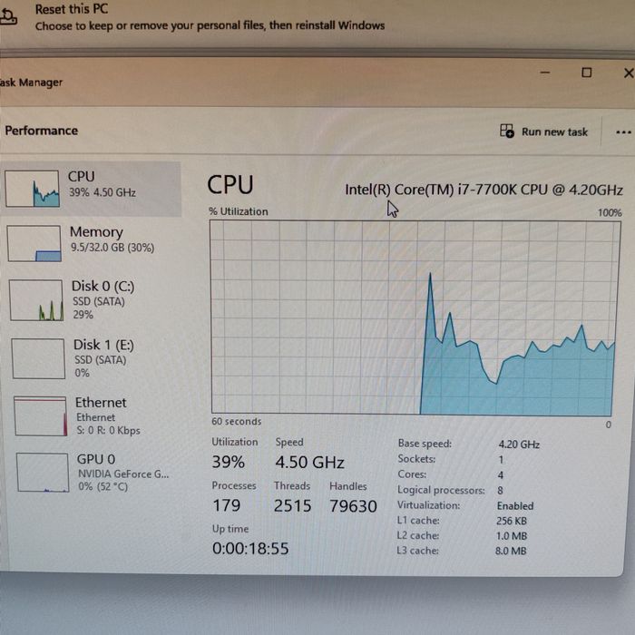 Pc gaming, I7  7700k, gtx 1080, 32g ram, 2 ssd