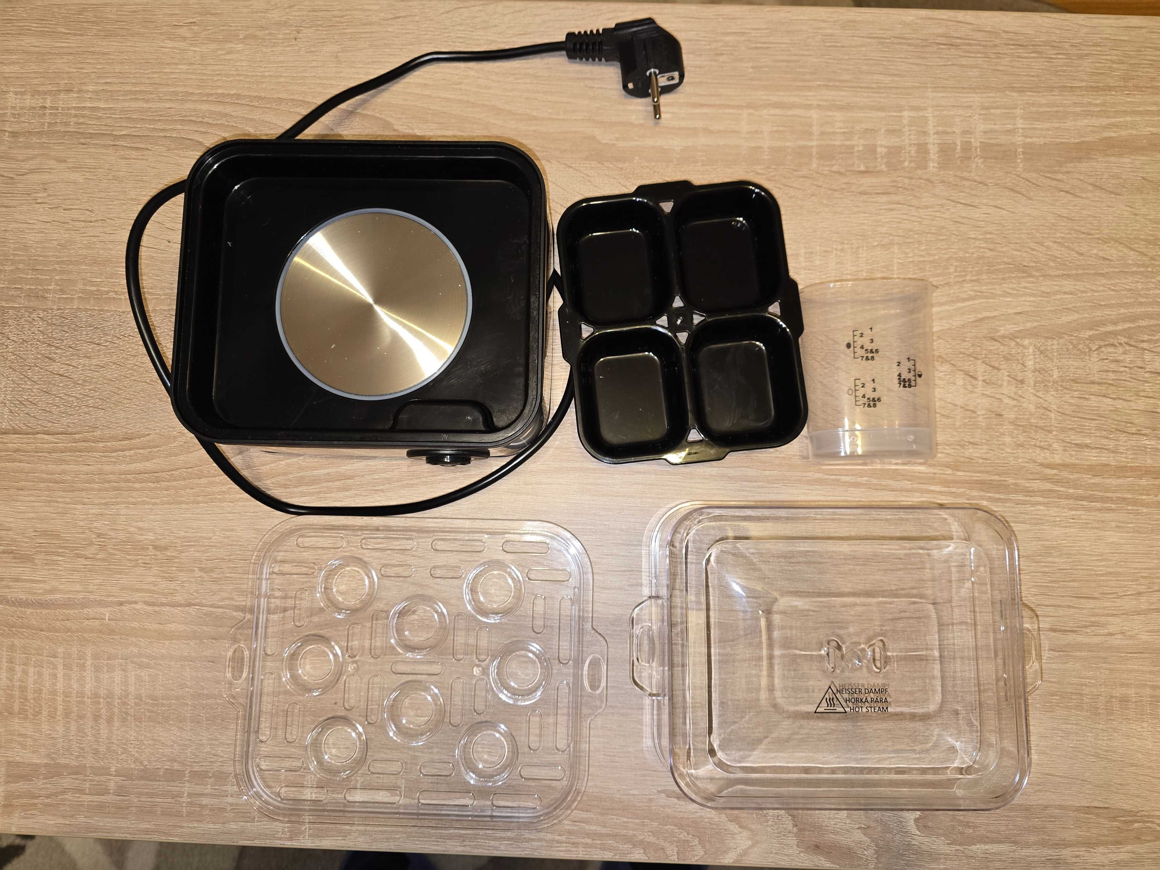 Aparat de fiert si prajit oua ECG UV 5080, 8 oua fierte, 4 oua prajite