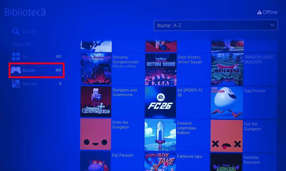 300 Jocuri PS4 \ PlayStation 4 Modat GTA 5 Fifa Mortal Kombat NFS
