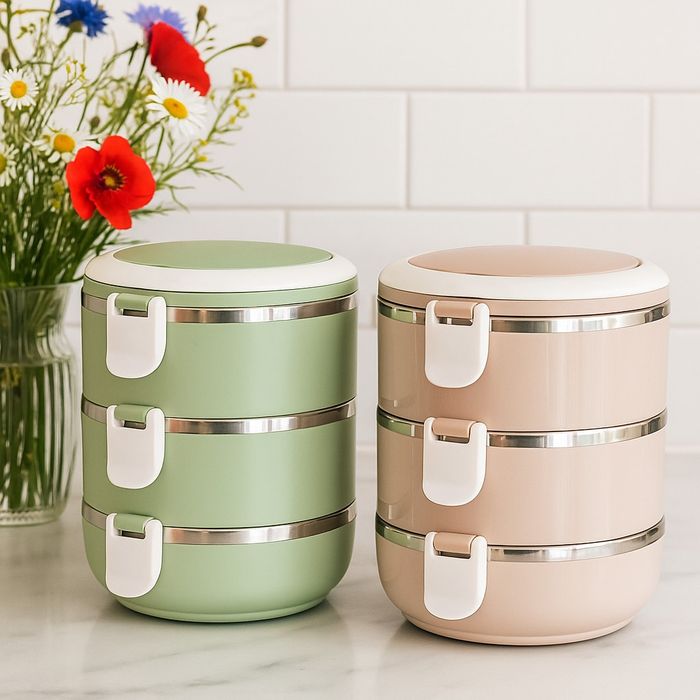 Ефективна и практична тройна кутия за съхранение на храна