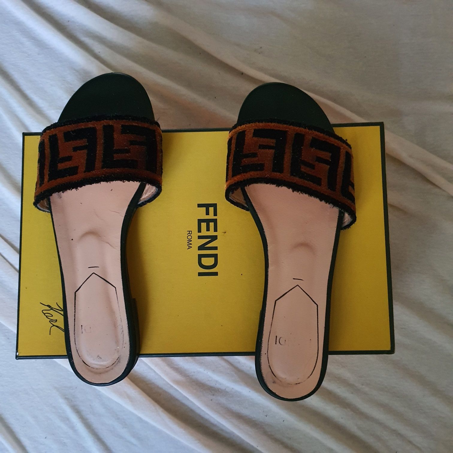 Sandale Fendi ( stil Gucci saboti , papuci, mules