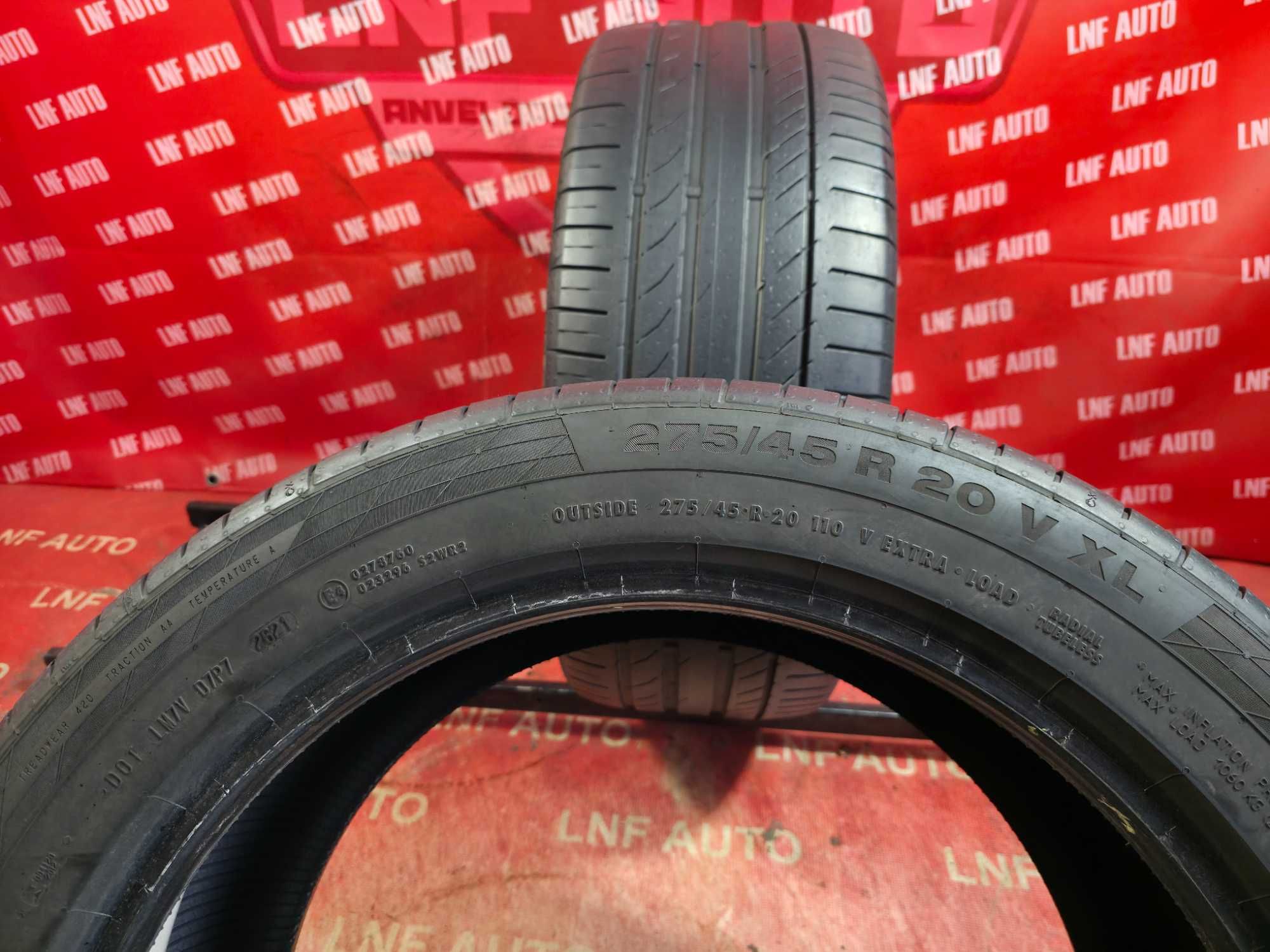 Anvelope de VARA - 275/45/20 - Continental - 6.22 MM - DOT 2021 !