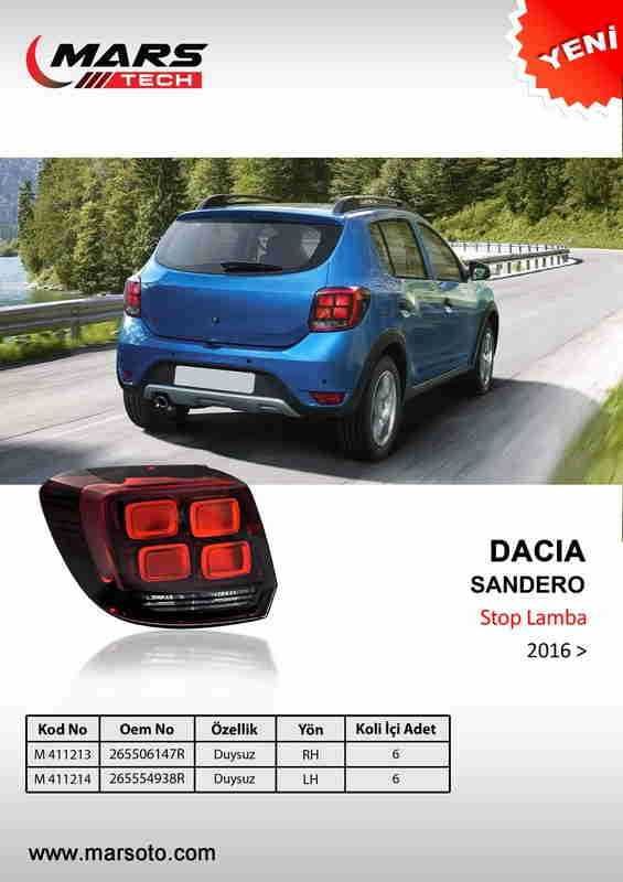 Стопове Стоп за Дачия Сандеро / Dacia Sandero 2016 +
