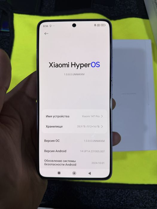xiaomi 14 Tpro 16.512g holati yengidek karopka kamplekt zaratka